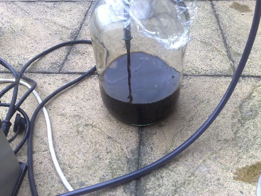 Filling Demijohn